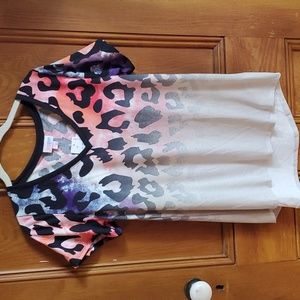 Lularoe Christy T animal print ombre